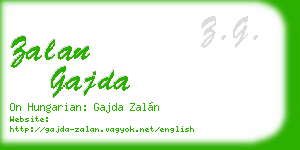 zalan gajda business card
